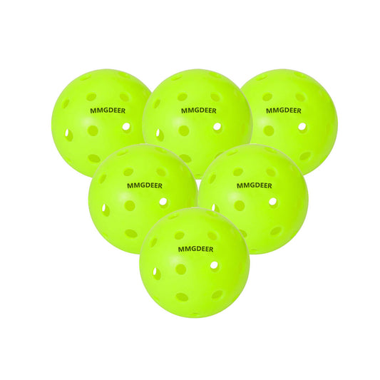 MMGDEER 6 Pickleball Balls, USAPA Approved Pickleballs, Outdoor Pickleball Balls, High Bounce True Flight & Durable for All Skill Levels